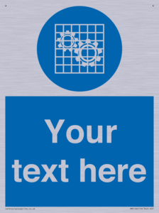 Custom Machine Guards Required Sign